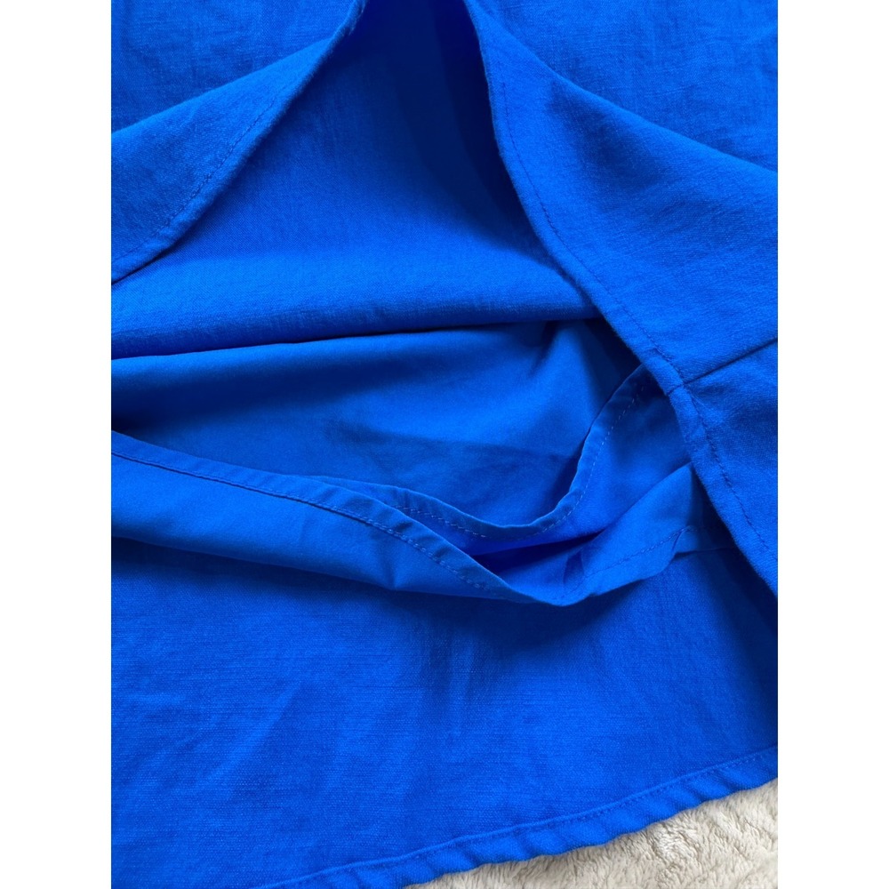 A New Day Fit & Flare Dress Womens S Royal Blue Classic Sleeveless - Picture 4 of 12